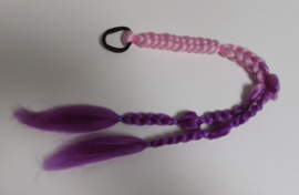 Bubble hair extensions rose/purple 2 strings