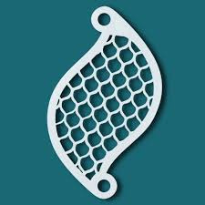 Superstar Face paint stencil Superstar Scales plus gratis vingerspons