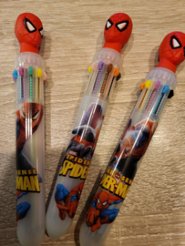 Spiderman  meerkleuren pen