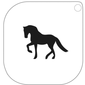 Grimas Schmink Sjabloon 47 Paard afmeting 7 x 7 cm