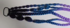 Bubble hair extensions blue/aqua/lavender