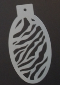 Zebra Print-01 Schmink Sjabloon