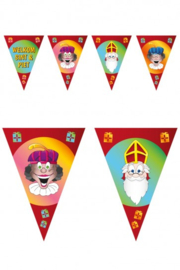Vlaggenlijn Welkom Sint en Piet 10 meter