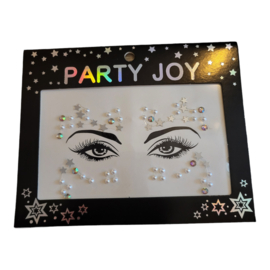 Party Joy Face Jewels Pearl