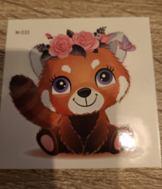 Water Tattoo Rode Panda M-033