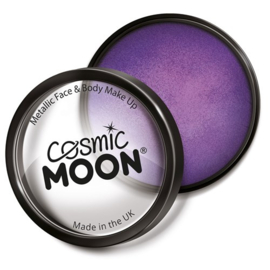 Moon Face paint cake pots metallic Purple (36 gr)
