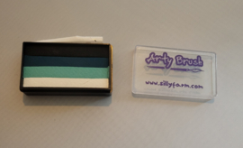 Arty Brush Cake Teal Marina