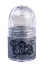 Rolling stick glitter Zilver 21 ml