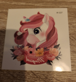 Water Tattoo  Unicorn M-037