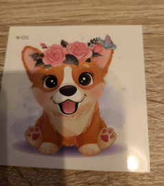 Water Tattoo Hondje  M-031