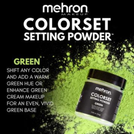 Mehron Colorset Setting Powder - Green  24 gram