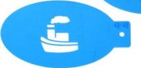 PXP Sinterklaas stoomboot Schmink Sjabloon