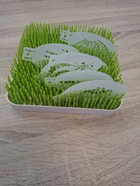 Gras groen stencil opberg bak