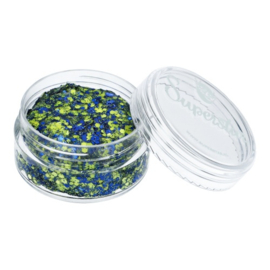 Superstar Chunky Glitter Cream  Blue & Yellow
