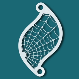 Superstar Face paint stencil Superstar Spiderweb plus gratis vingerspons