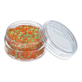 Superstar Chunky Glitter Cream  Orange & Green (Kruikenstad)