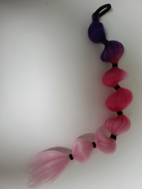 Bubble hair extensions Paars-Roze
