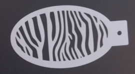 Zebra Print Schmink Sjabloon