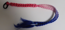 Bubble hair extensions red/pink/blue 3 strings