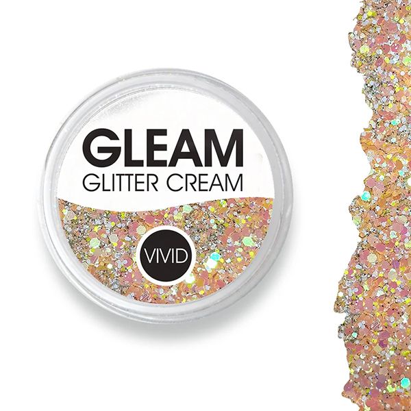Vivid Gleam Glitter Cream Peach Fuzz 30 gram
