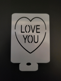 Love You Schmink Sjabloon Eigen merk