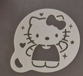 H Kitty -01   afmeting 7,5 x 7,5 cm