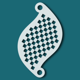 Superstar Face paint stencil Superstar Blox  plus gratis vingerspons