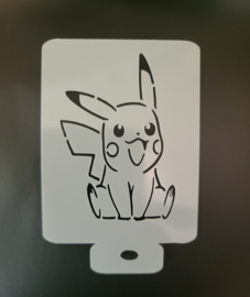 Pikachu Schmink & Airbrush Sjabloon  8 x 6 cm omtrek