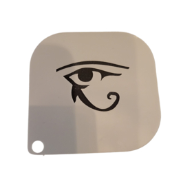 Grimas Schmink Sjabloon  Het Oog van Ra afmeting 7 x 7 cm
