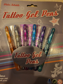 Tattoo gel pens