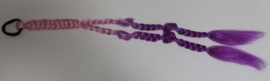 Bubble hair extensions rose/purple 2 strings