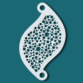 Superstar Face paint stencil Superstar Bubble plus gratis vingerspons
