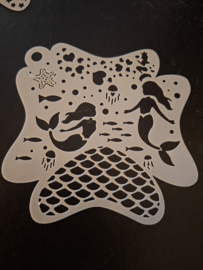 Zeemeermin  Divers  15 x 15 cm
