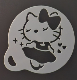 H Kitty -04  afmeting 7,5 x 7,5 cm