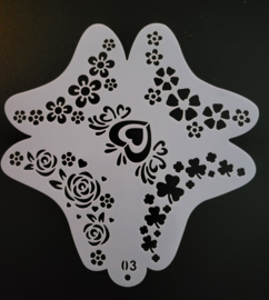 Sierlijk bloem patroon -03