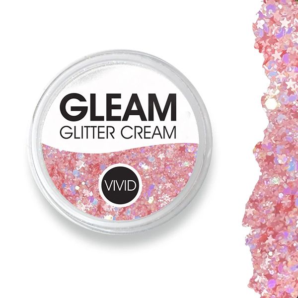 Vivid Gleam Glitter Cream Baby Rose 30 gram