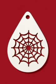Griezel Schmink Sjabloon Spiderweb