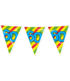 Vlaggenlijn 60 jaar Happy Party Flags 10 meter