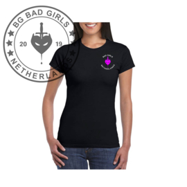 Dames model Rectangle logo Shirt