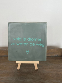 tegeltje 13 x 13 cm