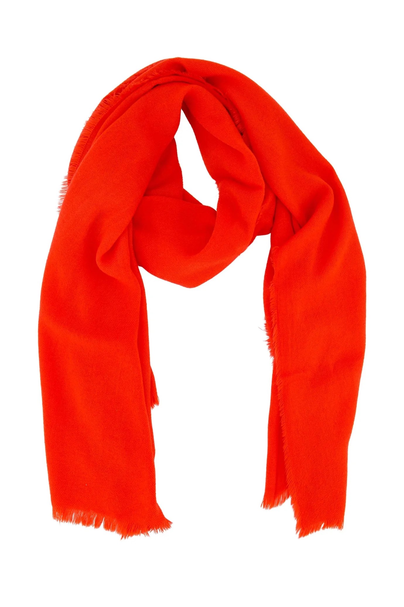 Sjaal in zachte garen rood