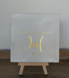 Tegel "Liefste juf"