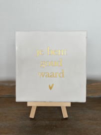 tegeltje 13 x 13 cm