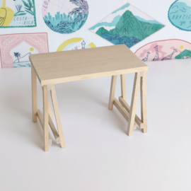 Wooden Trestle Desk