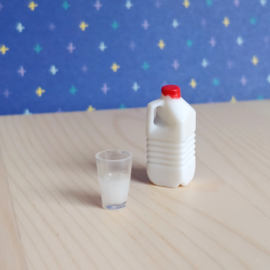 Milk Carton and Glass