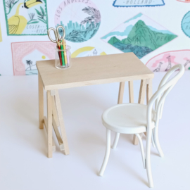 Wooden Trestle Desk