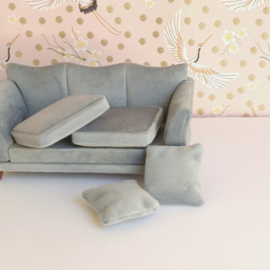 Grey Velvet Sofa