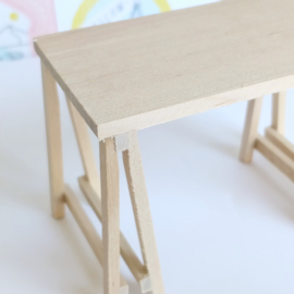 Wooden Trestle Desk