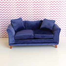 Blue Velvet Sofa