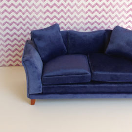 Blue Velvet Sofa